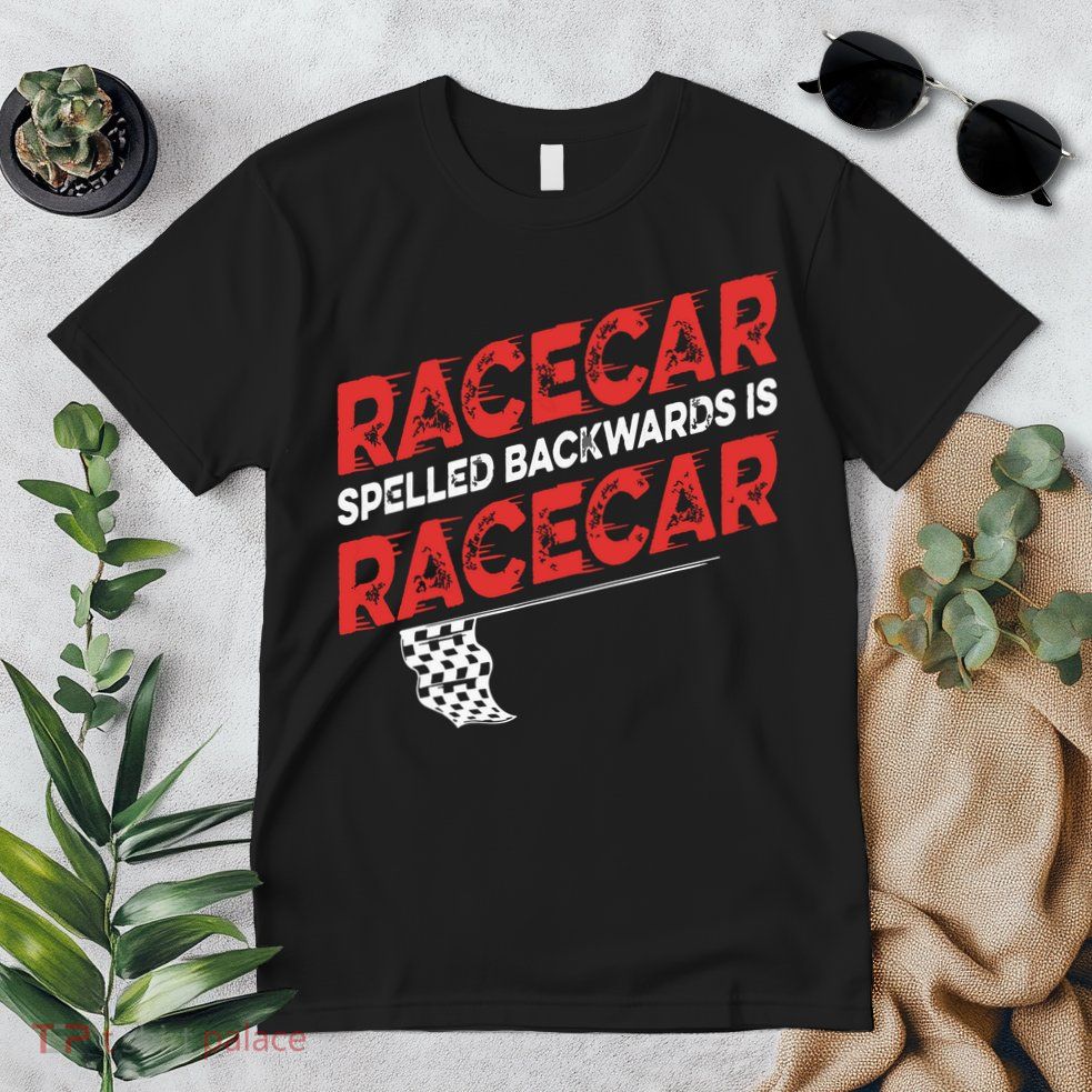 Race Car Lovers Car Racing Apparel Racecar Spelled Backwards Premium T-Shirt
