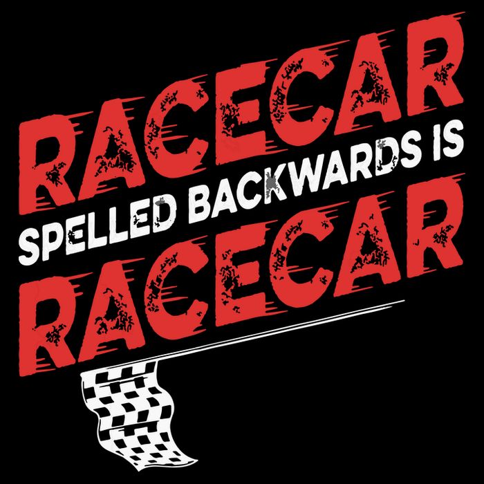 Race Car Lovers Car Racing Apparel Racecar Spelled Backwards Womens Tank Top