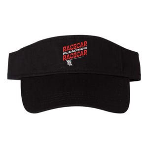 Race Car Lovers Car Racing Apparel Racecar Spelled Backwards Valucap Bio-Washed Visor