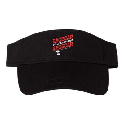Race Car Lovers Car Racing Apparel Racecar Spelled Backwards Visor