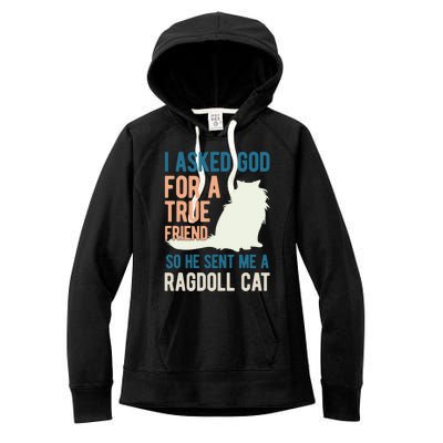 Ragdoll Cat Lover Kitty Kitten Mom Dad Gift Women's Fleece Hoodie