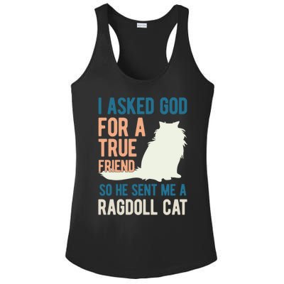 Ragdoll Cat Lover Kitty Kitten Mom Dad Gift Ladies PosiCharge Competitor Racerback Tank