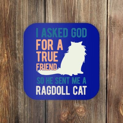 Ragdoll Cat Lover Kitty Kitten Mom Dad Gift Coaster