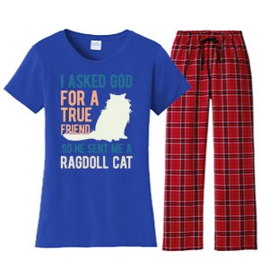 Ragdoll Cat Lover Kitty Kitten Mom Dad Gift Women's Flannel Pajama Set