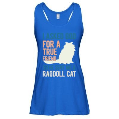 Ragdoll Cat Lover Kitty Kitten Mom Dad Gift Ladies Essential Flowy Tank