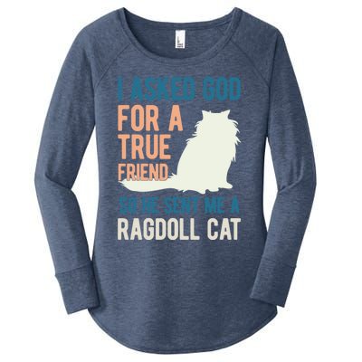 Ragdoll Cat Lover Kitty Kitten Mom Dad Gift Women's Perfect Tri Tunic Long Sleeve Shirt