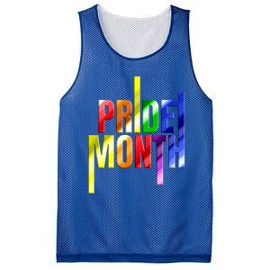 Rainbow Colorful Lgbtq Pride Month Logo Gift Mesh Reversible Basketball Jersey Tank