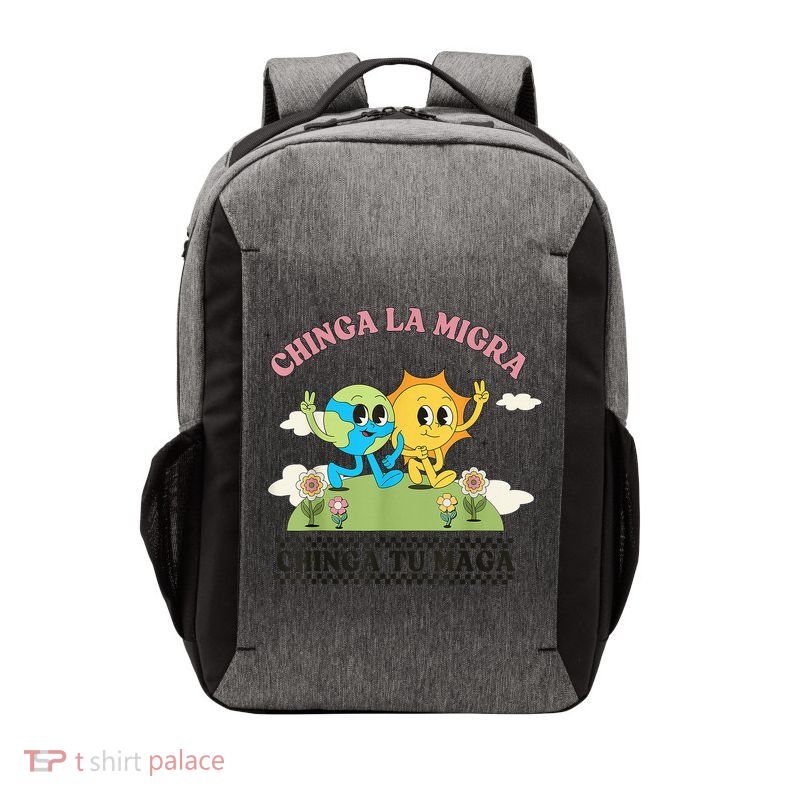 Retro Chinga La Migra Chinga Tu Maga Vector Backpack