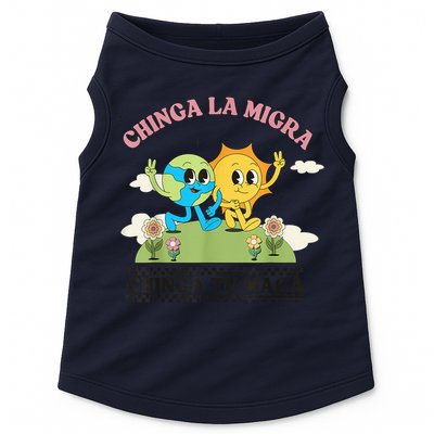 Retro Chinga La Migra Chinga Tu Maga Doggie Tank
