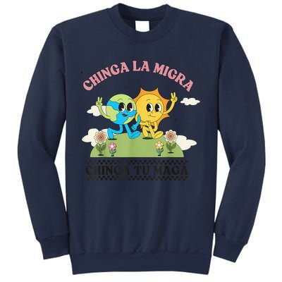 Retro Chinga La Migra Chinga Tu Maga Sweatshirt