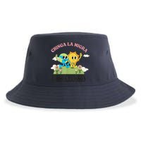 Retro Chinga La Migra Chinga Tu Maga Sustainable Bucket Hat