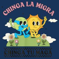 Retro Chinga La Migra Chinga Tu Maga Drawstring Bag
