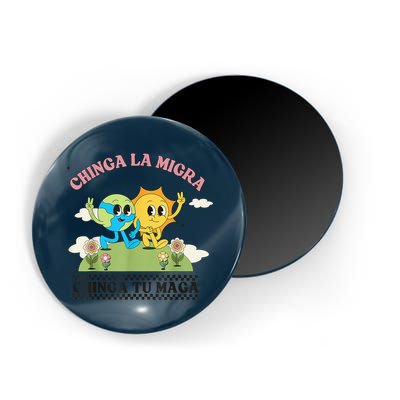 Retro Chinga La Migra Chinga Tu Maga Magnet
