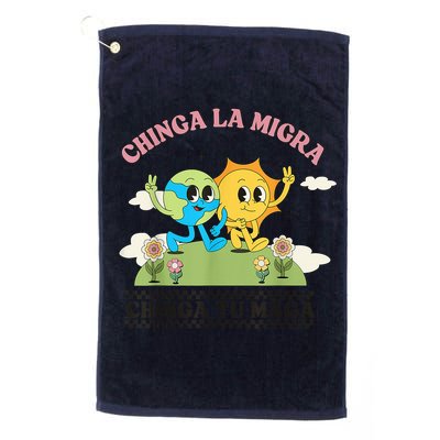 Retro Chinga La Migra Chinga Tu Maga Golf Towel