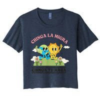 Retro Chinga La Migra Chinga Tu Maga Crop Top
