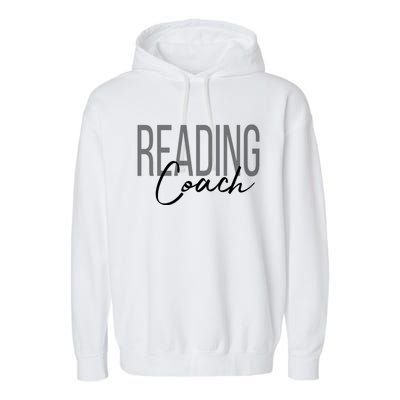 Reading Coach Literacy Coach Teacher Meaningful Gift Garment-Dyed Fleece Hoodie