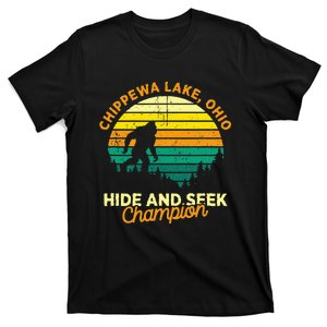 Retro Chippewa Lake Ohio Big Foot Souvenir T-Shirt