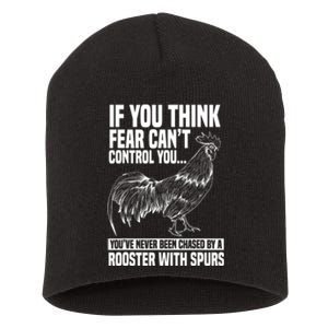 Rooster Chicken Lover Animal Short Acrylic Beanie