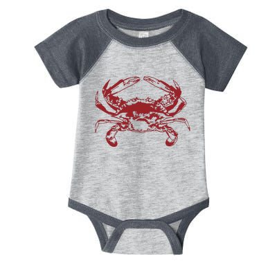 Red Crab, Love Red Crab Infant Baby Jersey Bodysuit