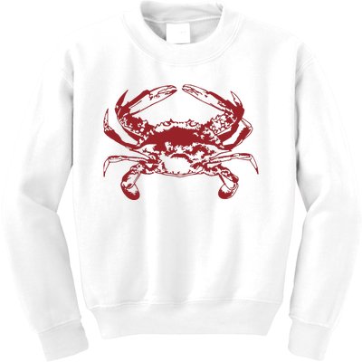 Red Crab, Love Red Crab Kids Sweatshirt