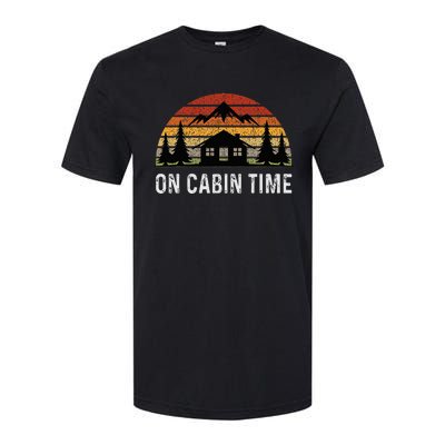 Retro Cabin Life Camping On Cabin Time Softstyle CVC T-Shirt