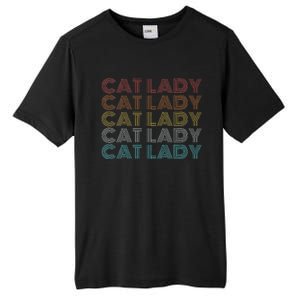 Retro Cat Lady Funny 2024 President Kamala Harris Tall Fusion ChromaSoft Performance T-Shirt