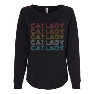 Retro Cat Lady Funny 2024 President Kamala Harris Womens California Wash Sweatshirt