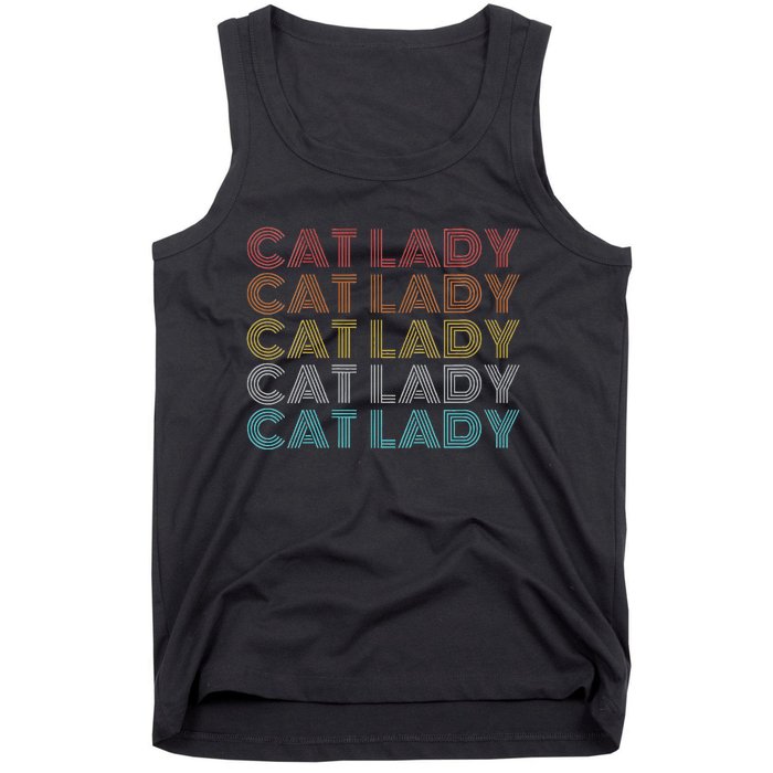 Retro Cat Lady Funny 2024 President Kamala Harris Tank Top