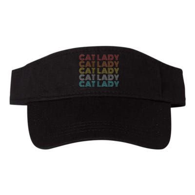 Retro Cat Lady Funny 2024 President Kamala Harris Valucap Bio-Washed Visor