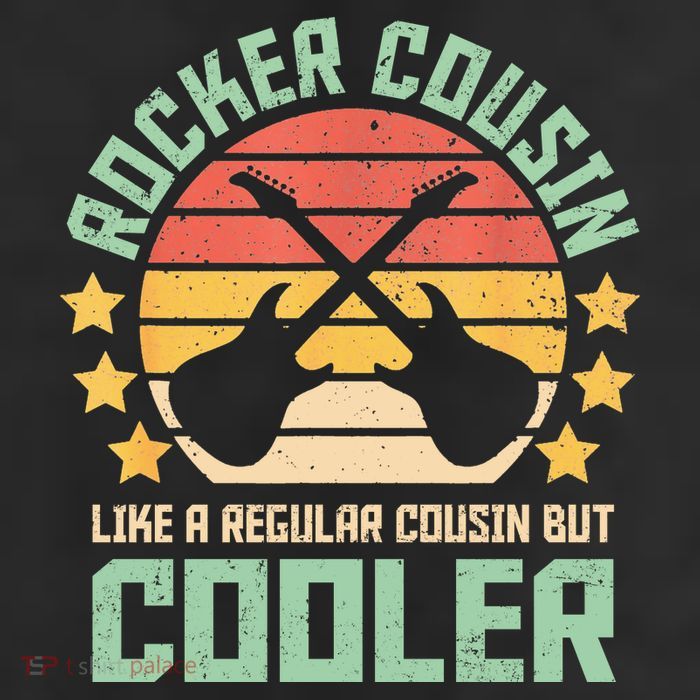 Rocker Cousin Like A Regular Cousin But Cooler 7 Panel Mesh Trucker Snapback Hat