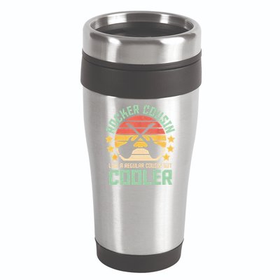Rocker Cousin Like A Regular Cousin But Cooler 16oz Travel Tumbler