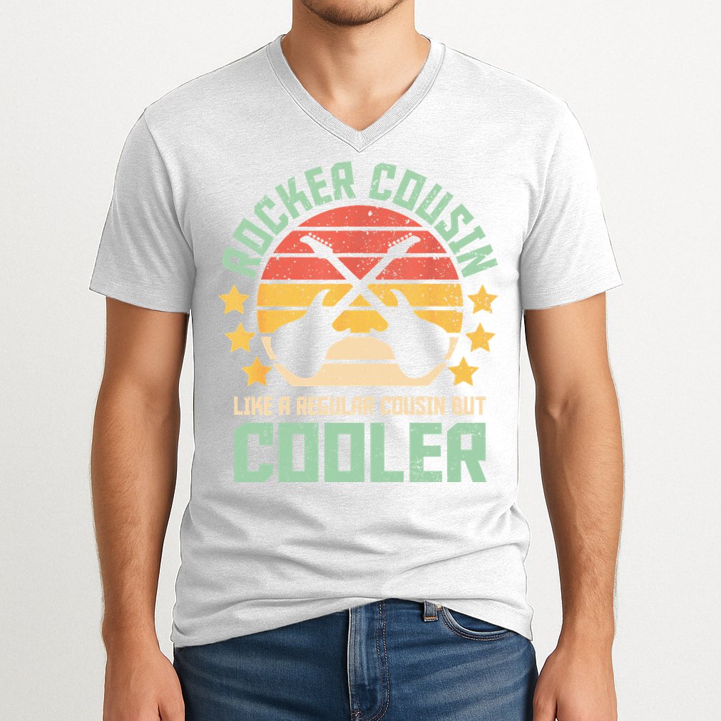 Rocker Cousin Like A Regular Cousin But Cooler V-Neck T-Shirt