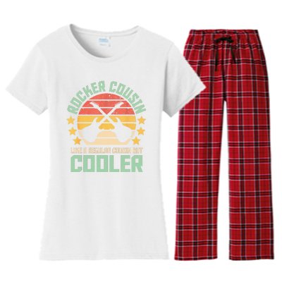 Rocker Cousin Like A Regular Cousin But Cooler Women's Flannel Pajama Set