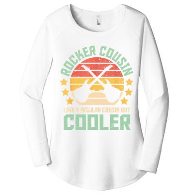 Rocker Cousin Like A Regular Cousin But Cooler Women's Perfect Tri Tunic Long Sleeve Shirt