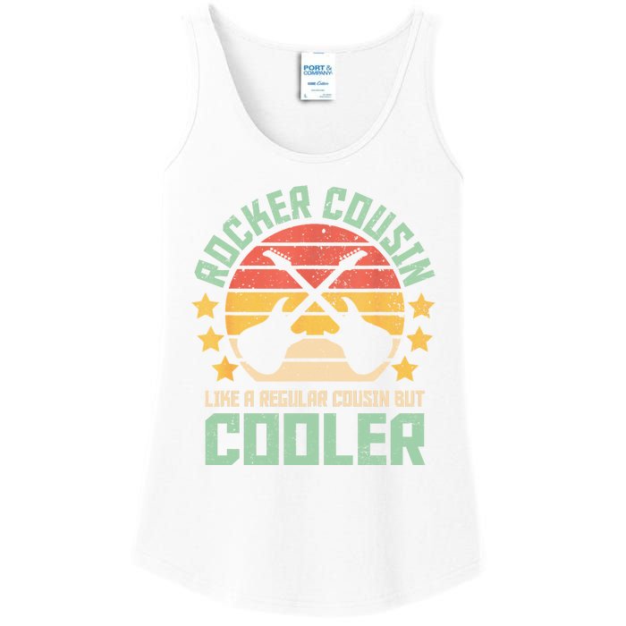 Rocker Cousin Like A Regular Cousin But Cooler Ladies Essential Tank