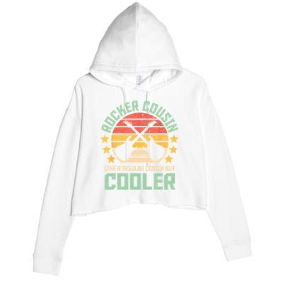 Rocker Cousin Like A Regular Cousin But Cooler Crop Fleece Hoodie