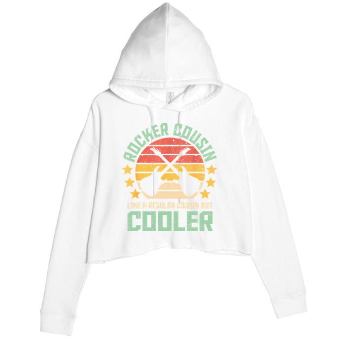 Rocker Cousin Like A Regular Cousin But Cooler Crop Fleece Hoodie