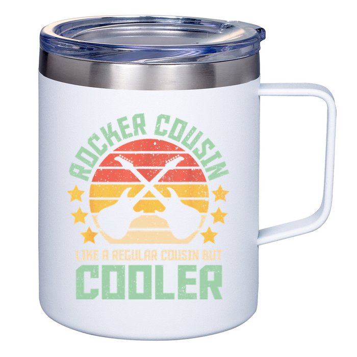 Rocker Cousin Like A Regular Cousin But Cooler 12oz Stainless Steel Coffee Mug