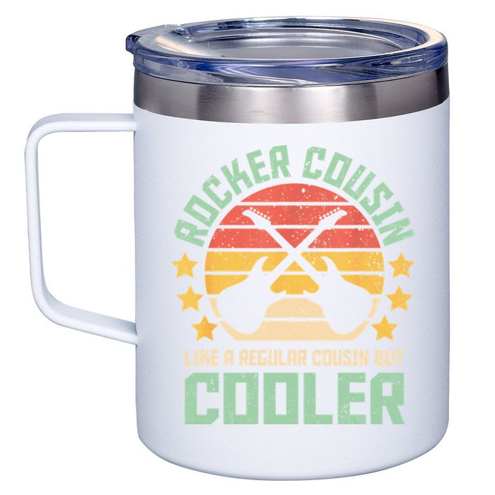 Rocker Cousin Like A Regular Cousin But Cooler 12oz Stainless Steel Coffee Mug