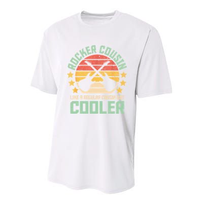 Rocker Cousin Like A Regular Cousin But Cooler Youth Performance Sprint T-Shirt