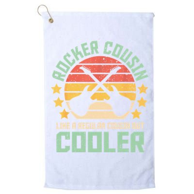 Rocker Cousin Like A Regular Cousin But Cooler Golf Towel