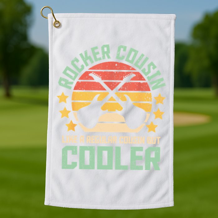 Rocker Cousin Like A Regular Cousin But Cooler Golf Towel