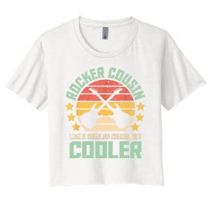 Rocker Cousin Like A Regular Cousin But Cooler Women's Crop Top Tee