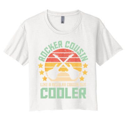 Rocker Cousin Like A Regular Cousin But Cooler Crop Top