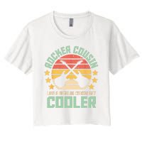 Rocker Cousin Like A Regular Cousin But Cooler Women's Crop Top Tee