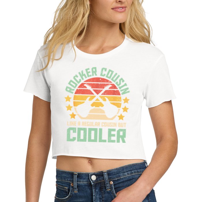 Rocker Cousin Like A Regular Cousin But Cooler Crop Top