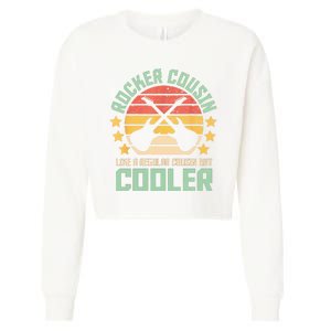 Rocker Cousin Like A Regular Cousin But Cooler Cropped Pullover Crew