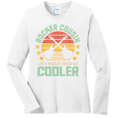 Rocker Cousin Like A Regular Cousin But Cooler Ladies Long Sleeve Shirt