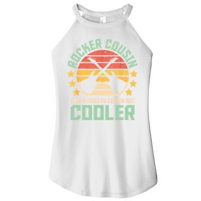 Rocker Cousin Like A Regular Cousin But Cooler Women's Perfect Tri Rocker Tank