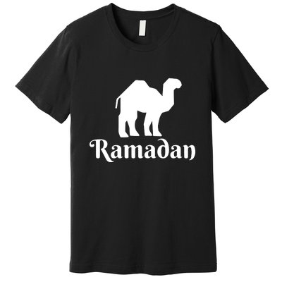 Ramadan Camel Muslim Gift Ramadan Mubarak Premium T-Shirt